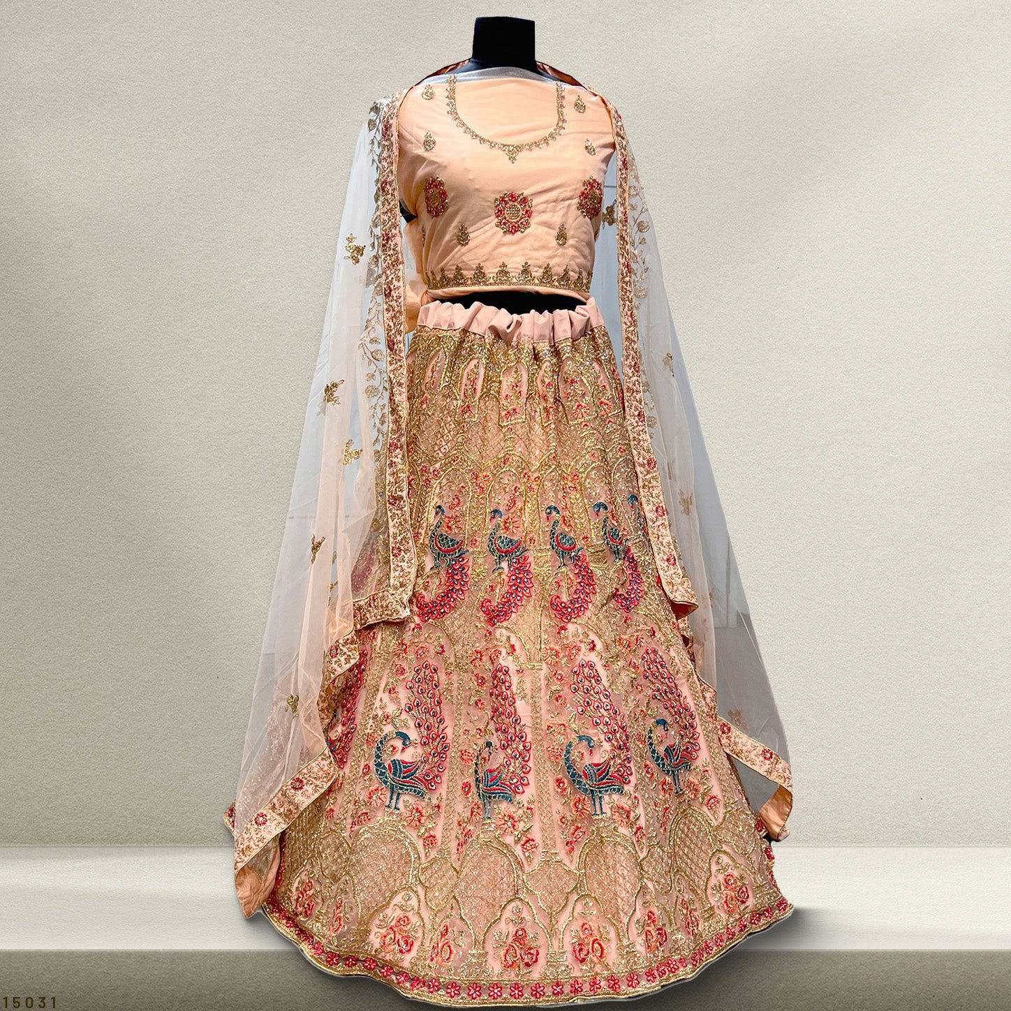 Aisha - Soft Net Sequins Work Zari Partywear Sider Lehenga