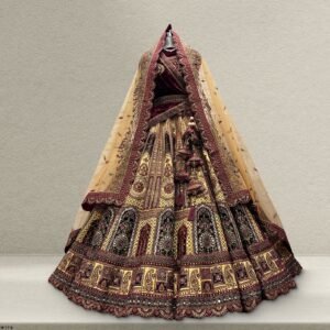 Amrapali - The Royal Gold Rajwadi Bridal Lehenga