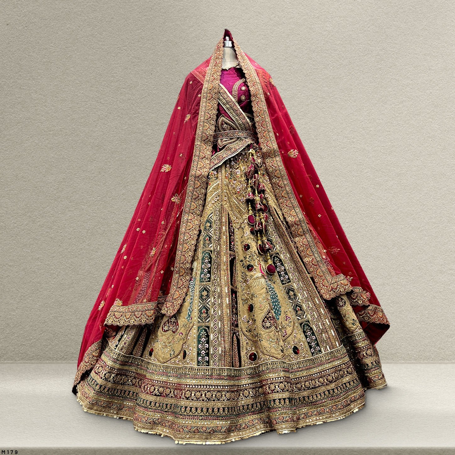 Amrapali - The Royal Jharoka Rajwadi Bridal Lehenga