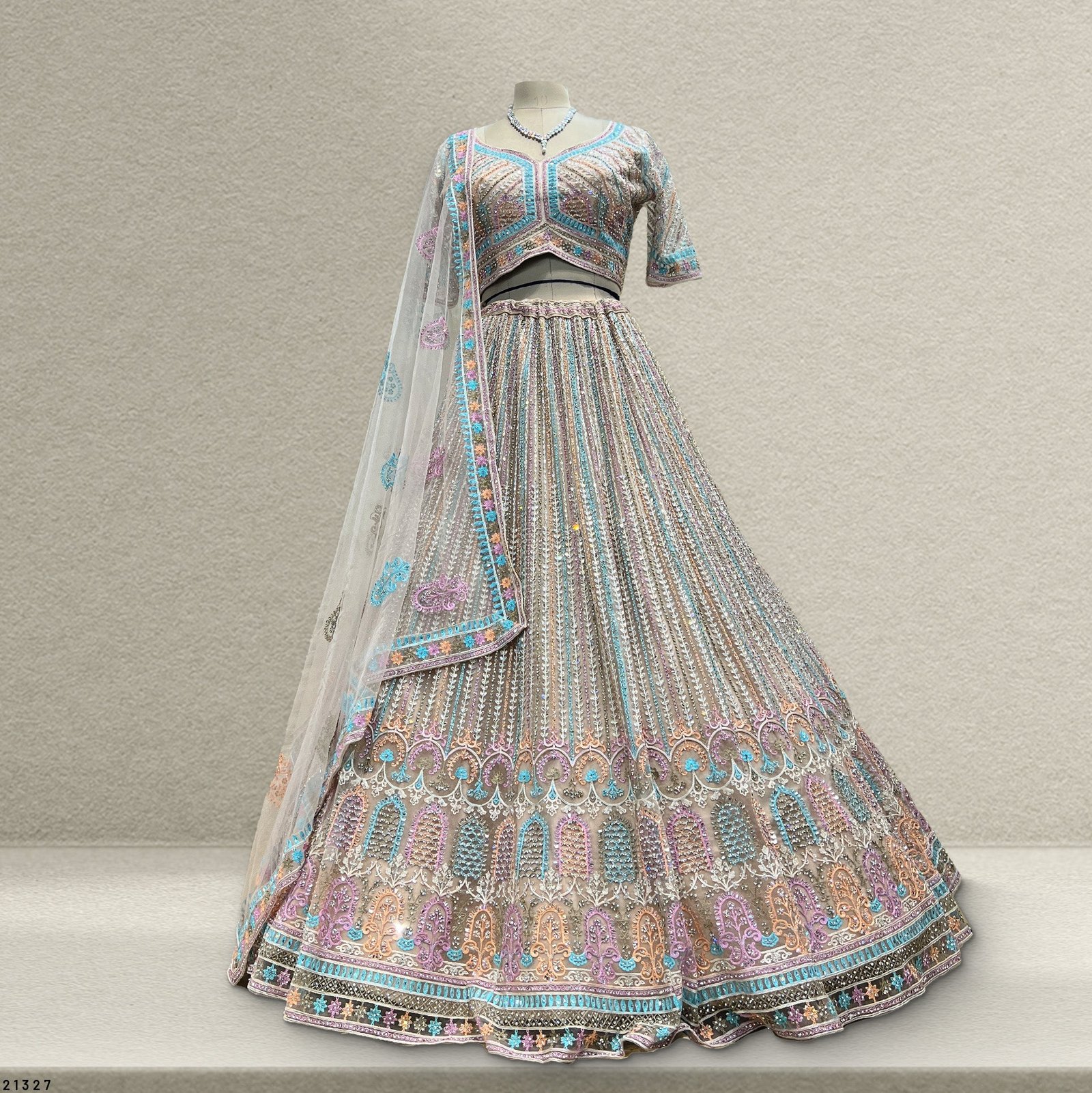 Celestial Collection: Ready-to-Wear Multicolor Reception and Sangeet Lehengas