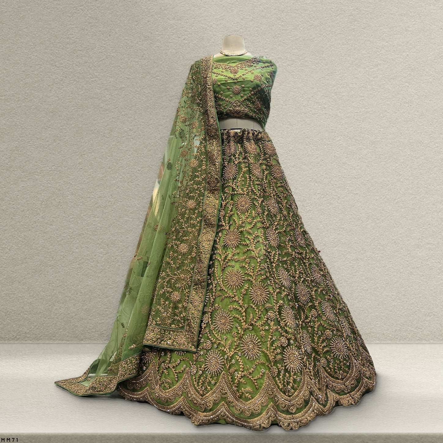 Cherry Blossom  -  The Modern Lehenga for Reception for Bride