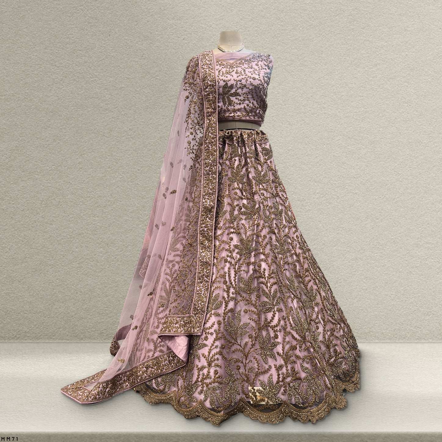 Cherry Blossom  -  The Modern Lehenga for Reception for Bride