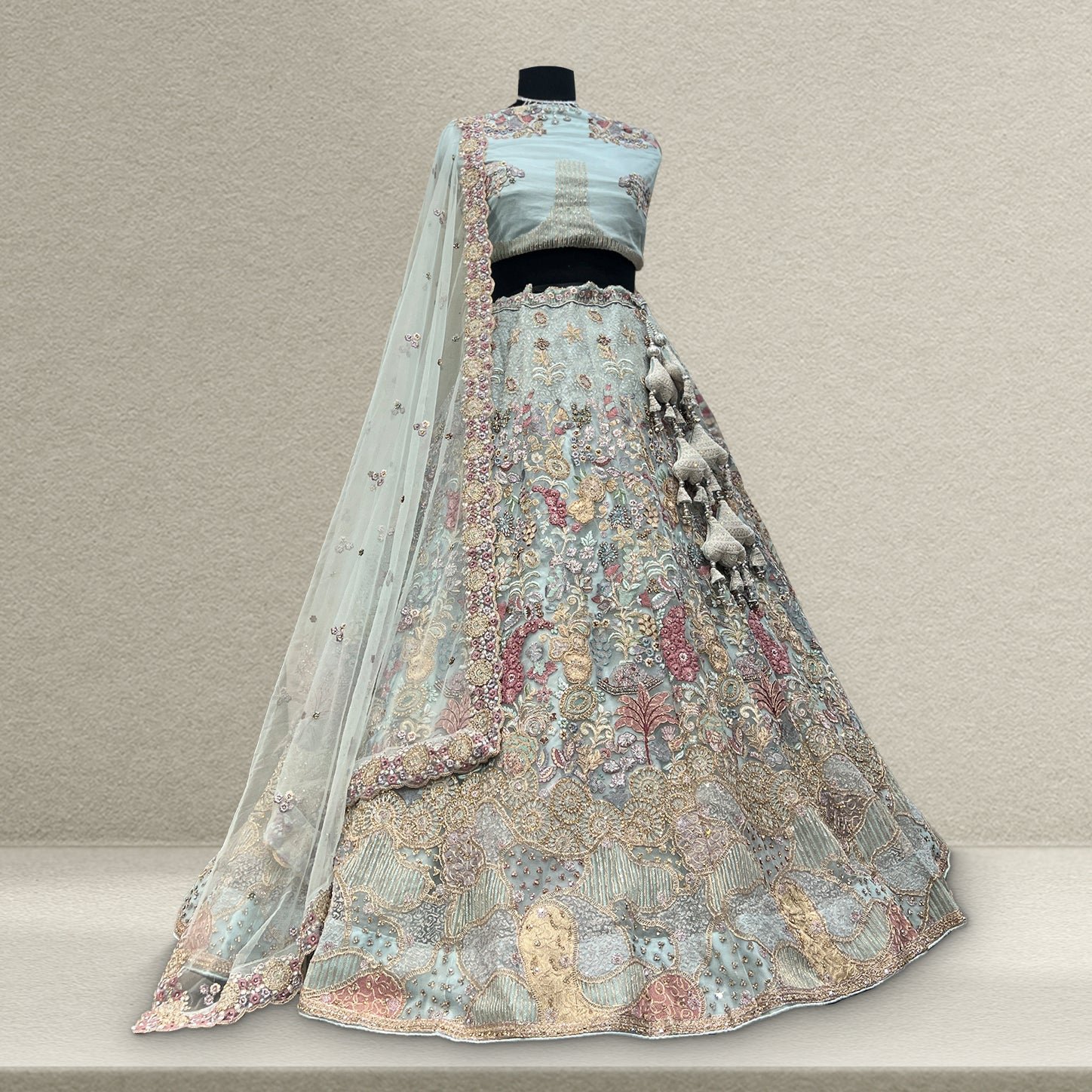 Cherry Blossom  -  The Modern Lehenga for Reception for Bride