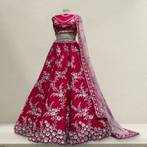 Jazzagals - Soft Georgette Designer Rani Pink Lehenga