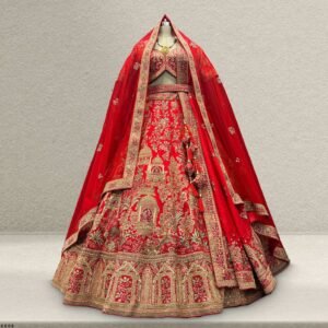 Kundan : Ready-To-Wear Luxe Silk Royal Bridal Lehenga