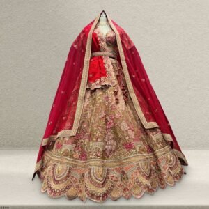 Kundan : Ready-To-Wear Luxe Silk Royal Bridal Lehenga