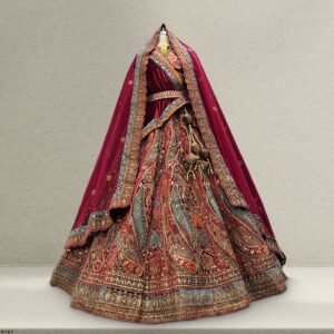 Rajgharana - The Multicolor Patchwork Rajwadi Bridal Lehenga