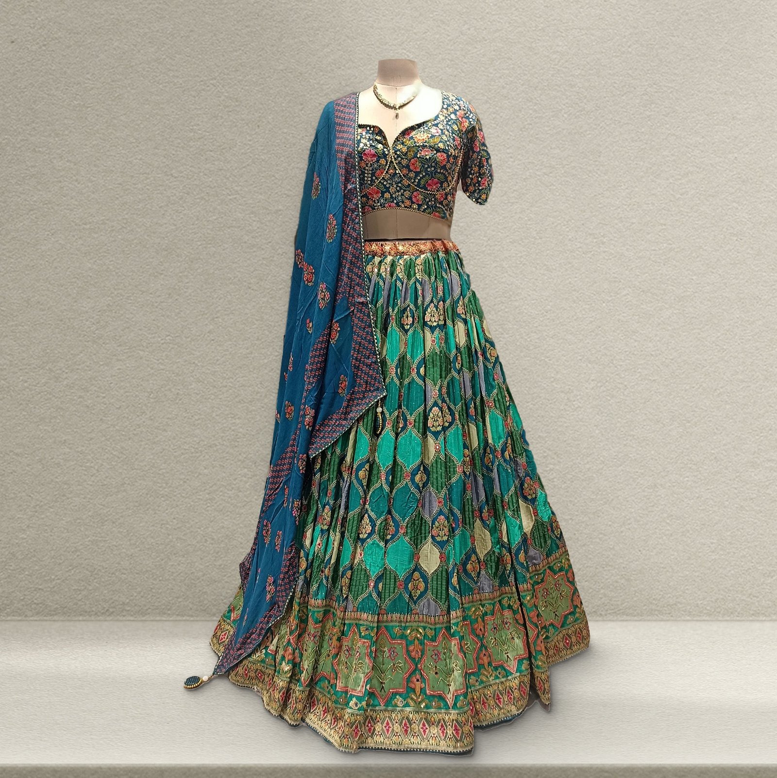 Shringaar: Faux Gajji Silk Ready-to-Wear Rich Banarasi Lehenga