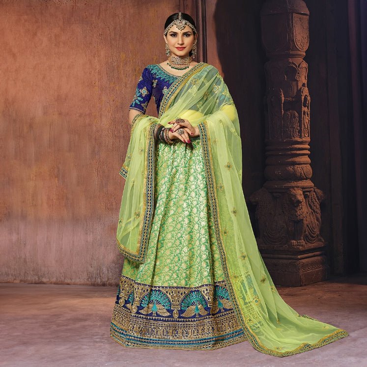 Shringaar: Luxurious Banarasi Silk Lehengas with Intricate Silk Work Blouse