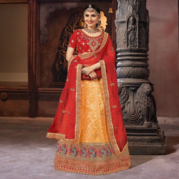 Shringaar: Luxurious Banarasi Silk Lehengas with Intricate Silk Work Blouse