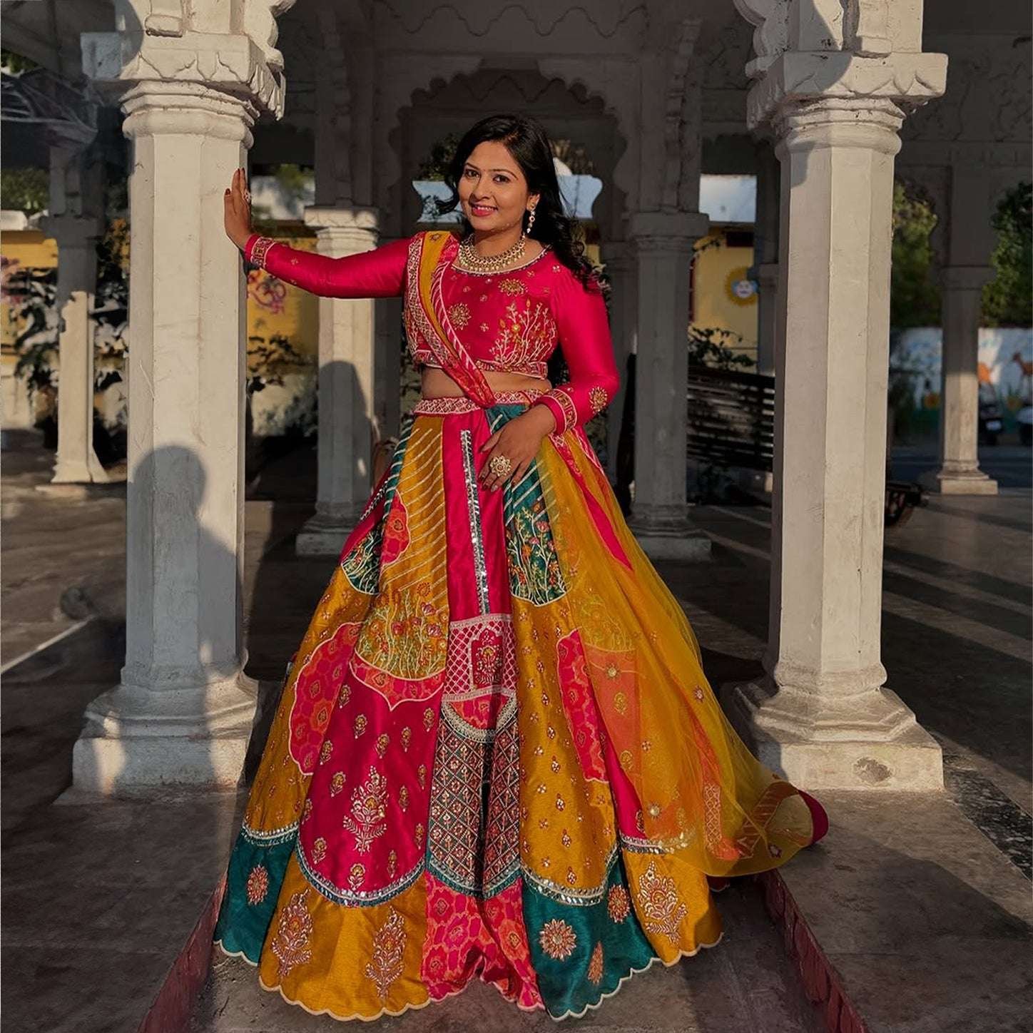 Shringaar: Luxurious Banarasi Silk Lehengas with Intricate Silk Work Blouse