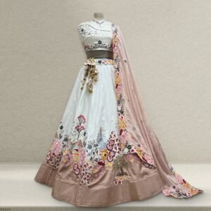 Vantara - White Special Soft Silk Couture Lehenga