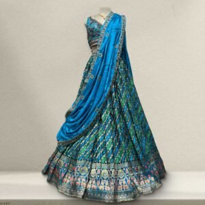 Padmini - Ready-to-Wear Lehenga with Intricate Handwork and Rich Chinon Dupatta