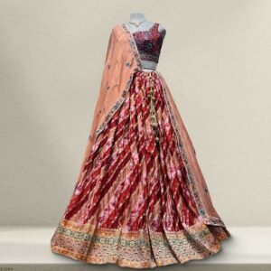 Padmini - Ready-to-Wear Lehenga with Intricate Handwork and Rich Chinon Dupatta