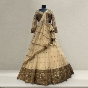 Celestial Collection: Ready-to-Wear Reception and Sangeet Partywear Lehengas Ivory