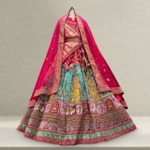 Rajgharana - The Multicolor Patchwork Rajwadi Bridal Lehenga