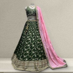 Padmini - Ready-to-Wear Lehenga with Intricate Handwork and Organza Dupatta