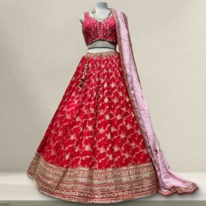 Padmini - Ready-to-Wear Lehenga with Intricate Handwork and Organza Dupatta