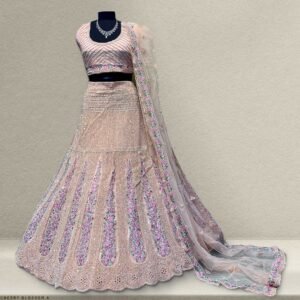 Cherry Blossom -  The Modern Lehenga for Reception for Bride