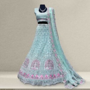Cherry Blossom C -  The Modern Lehenga for Reception for Bride