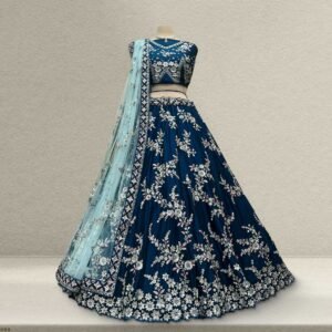 Jazzagals - Soft Georgette Designer Rama Color Lehenga