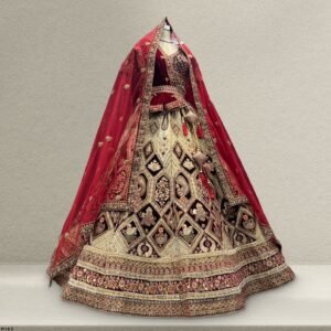 Rajgharana - The Velvet Chiku Bridal Lehenga
