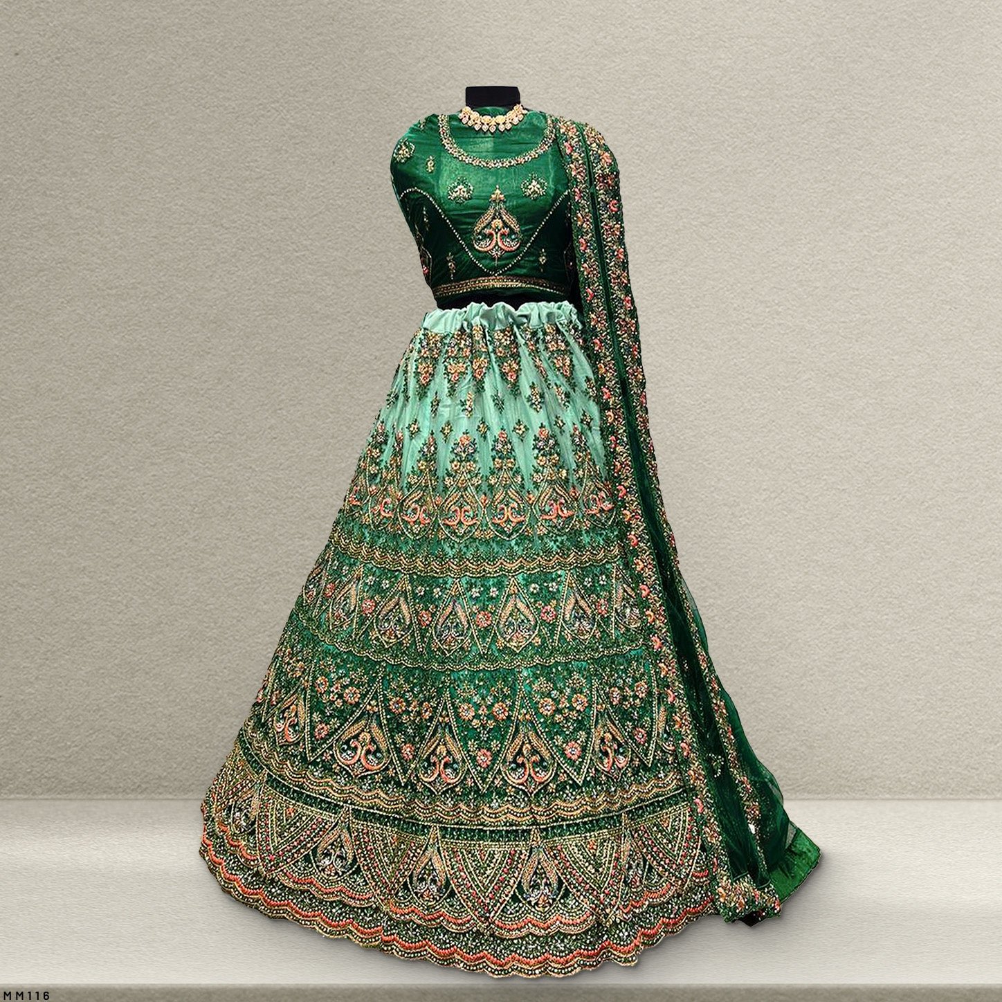 Padmini - Meenakari work Net Partywear Lehenga Choli