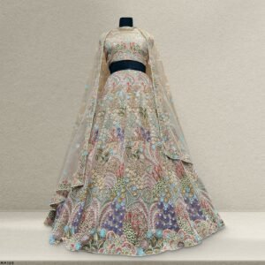 Cherry Blossom - Multicolor Carnival Lehenga With Designer Blouse