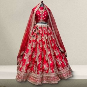 Dulhan in Red Lehenga Elegance: Celebrity-Inspired Royal Baggi Collection