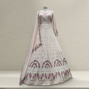 Celestial Collection: Lucknawi Work Reception and Engagement Gown Ready-to-Wear