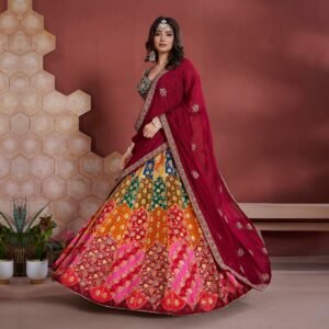 Gulaal - Ready-to-Wear Multi Color Silk Lehenga Choli