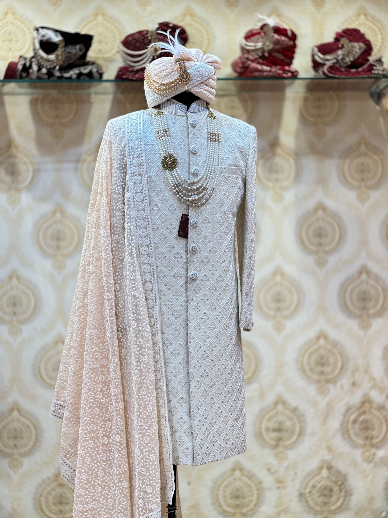 Resham Work Handcrafted Sherwani