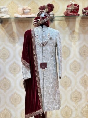 Smoke Grey Sherwani